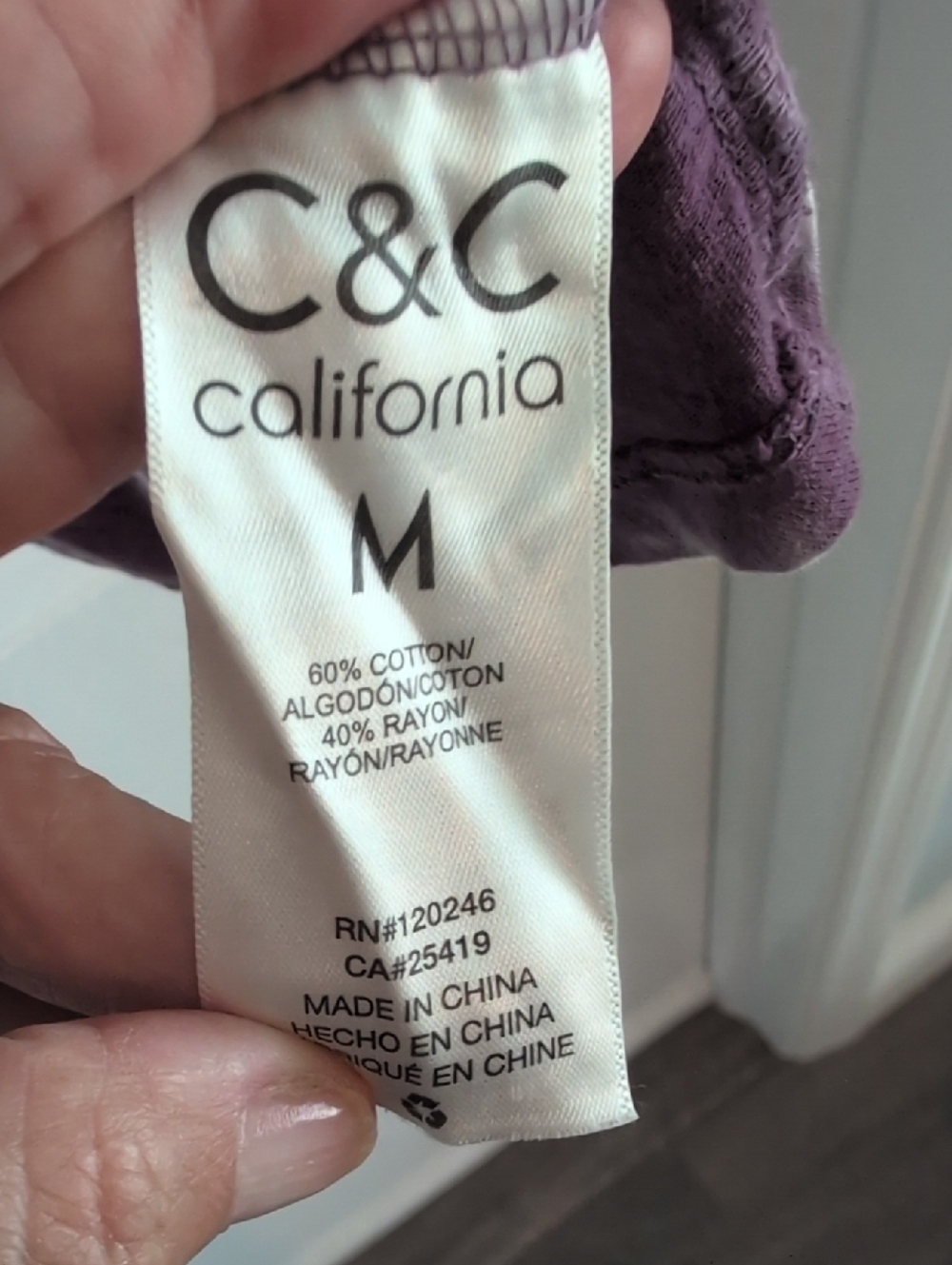 C&C California Purple & Blue Tie-Dye Tank Top, Medium Sleeveless Festival - Picture 4 of 10